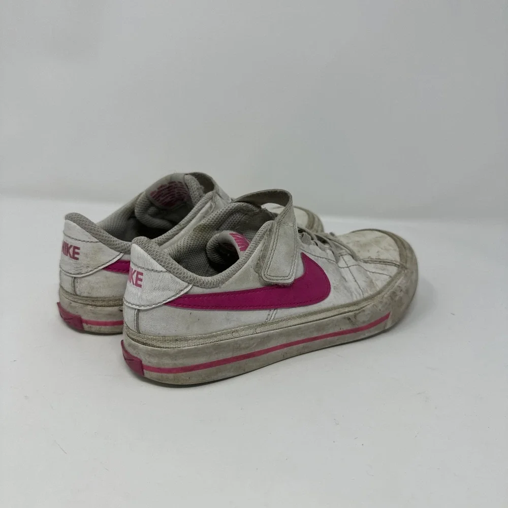 Nike Court Legacy Shoes Pink and‎ White Kids 1.5 Youth
